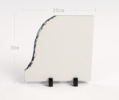 Фотокамень SH08 квадрат с ломаной боковиной 20х20