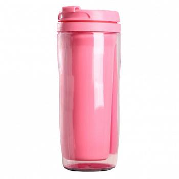 Термостакан пластиковый розовый 350 мл